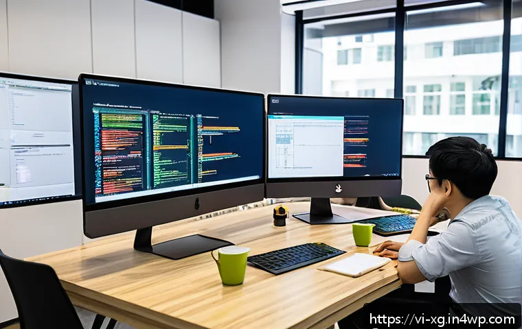 JAMstack과 팀 협업을 위한 워크플로우 설정 - A dynamic modern workspace with a diverse Vietnamese software development team collaborating on a JA...